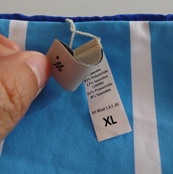 Maaji Sail Sublimity Bikini Bottom - Blue. Size XL - Picture 7 of 11